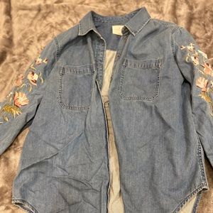 American Eagle oversized jean utility jacket